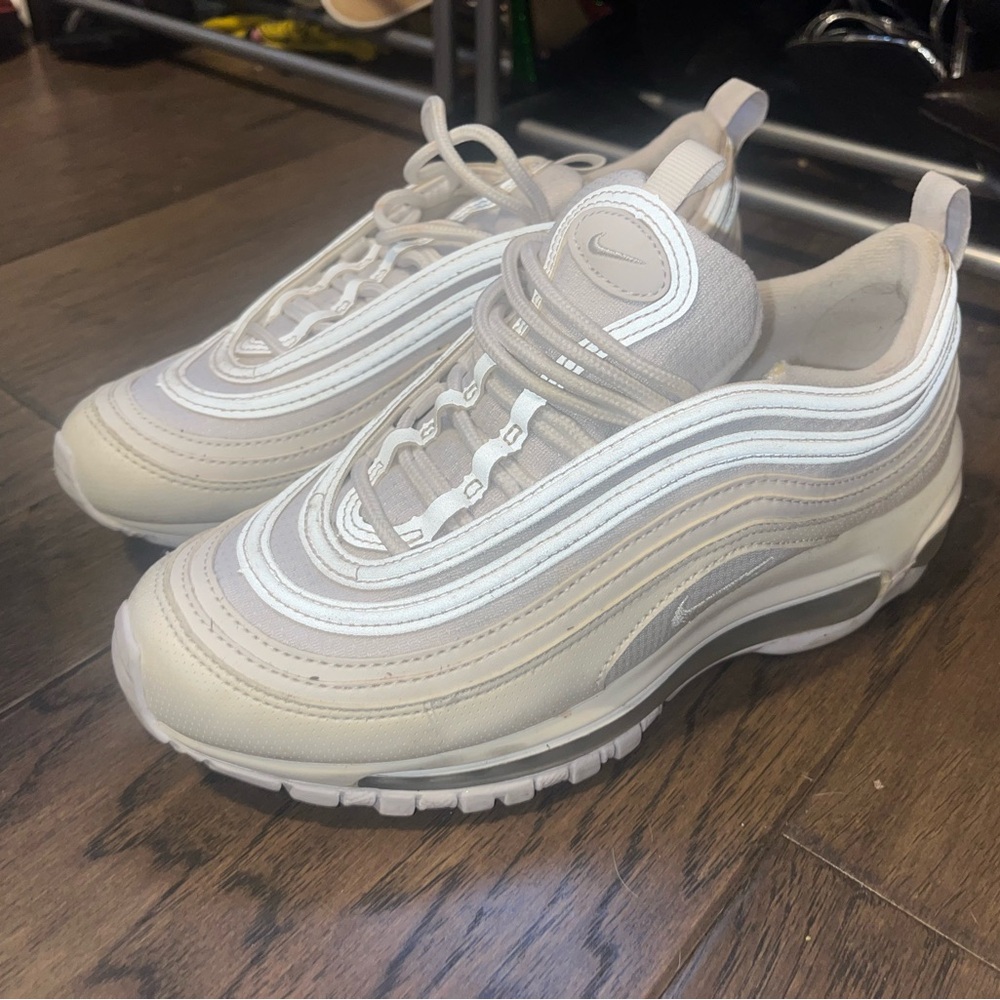 Nike Air Max 97 Cream and Gray Sneakers